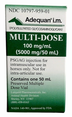 Rx Adequan i.m. (polysulfated glycosaminoglycan) Multi-Dose Injection for Horses tuff dog toys durable toys for dogs chew tested toys hard chew toy strong plush
