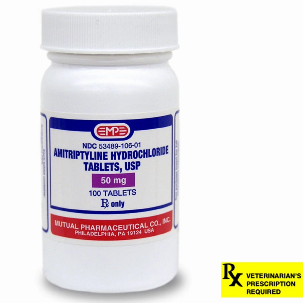 Rx Amitriptyline HCl (Generic) Tablets for Dogs & Cats