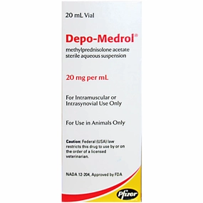 Rx Depo-Medrol Injection for Dogs, Cats, & Horses cat grooming cat shampoo cat conditioner cat comb cat grooming glove