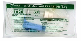 Rx Dripvet IV Set, 20 drop (72 inch) Not Vented-with Needle-1 Port poultry remedies poultry supplement goat vitamins sheep probiotics animal health boost