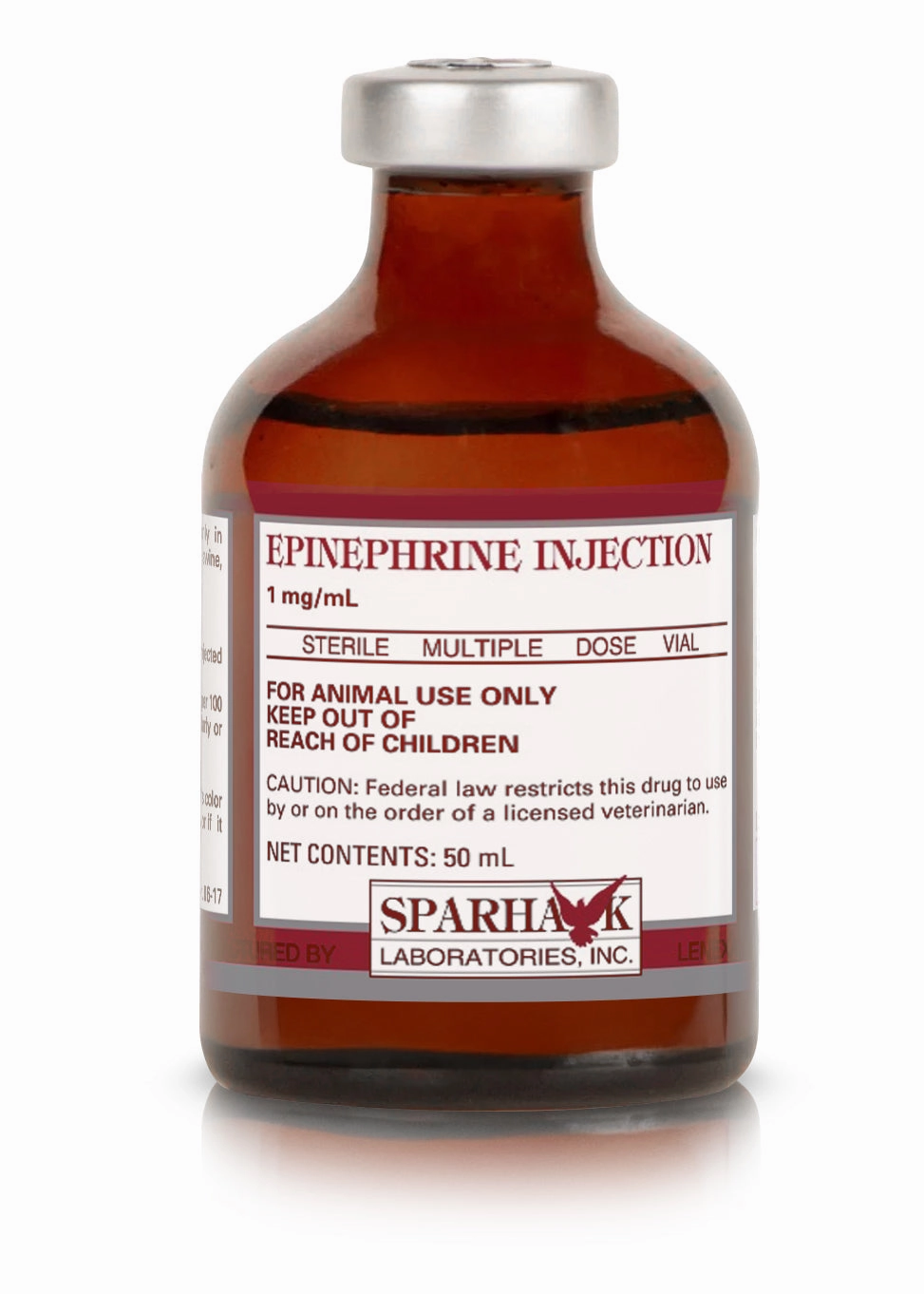 Rx Epinephrine Injection 1:1000, 50ml for Horses & Livestock