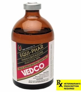 Rx Equi-Phar (phenylbutazone) 20% Injection for Horses, 100 mL poultry remedies poultry supplement goat vitamins sheep probiotics animal health boost