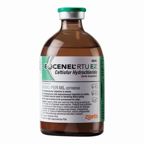 Rx Excenel (ceftiofur hydrochloride) RTU EZ Sterile Suspension for Swine & Cattle, 100 mL vial multi-pet food pet bundle kits pet care sets pet health combos pet treat packs