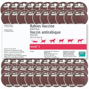 Rx Imrab 3 Rabies Vaccine, 5 x 10 Dose Kit with Tags poultry remedies poultry supplement goat vitamins sheep probiotics animal health boost