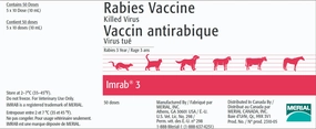 Rx Imrab 3 Rabies Vaccine, 5 x 10 Dose, No Tags cat wet food chicken wet cat food tuna wet cat food gravy kitten food pate cat food