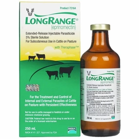 Rx LongRange (eprinomectin) ERI Extended-Release Injection for Cattle sheep feed sheep mineral sheep hay sheep pellets sheep salt block