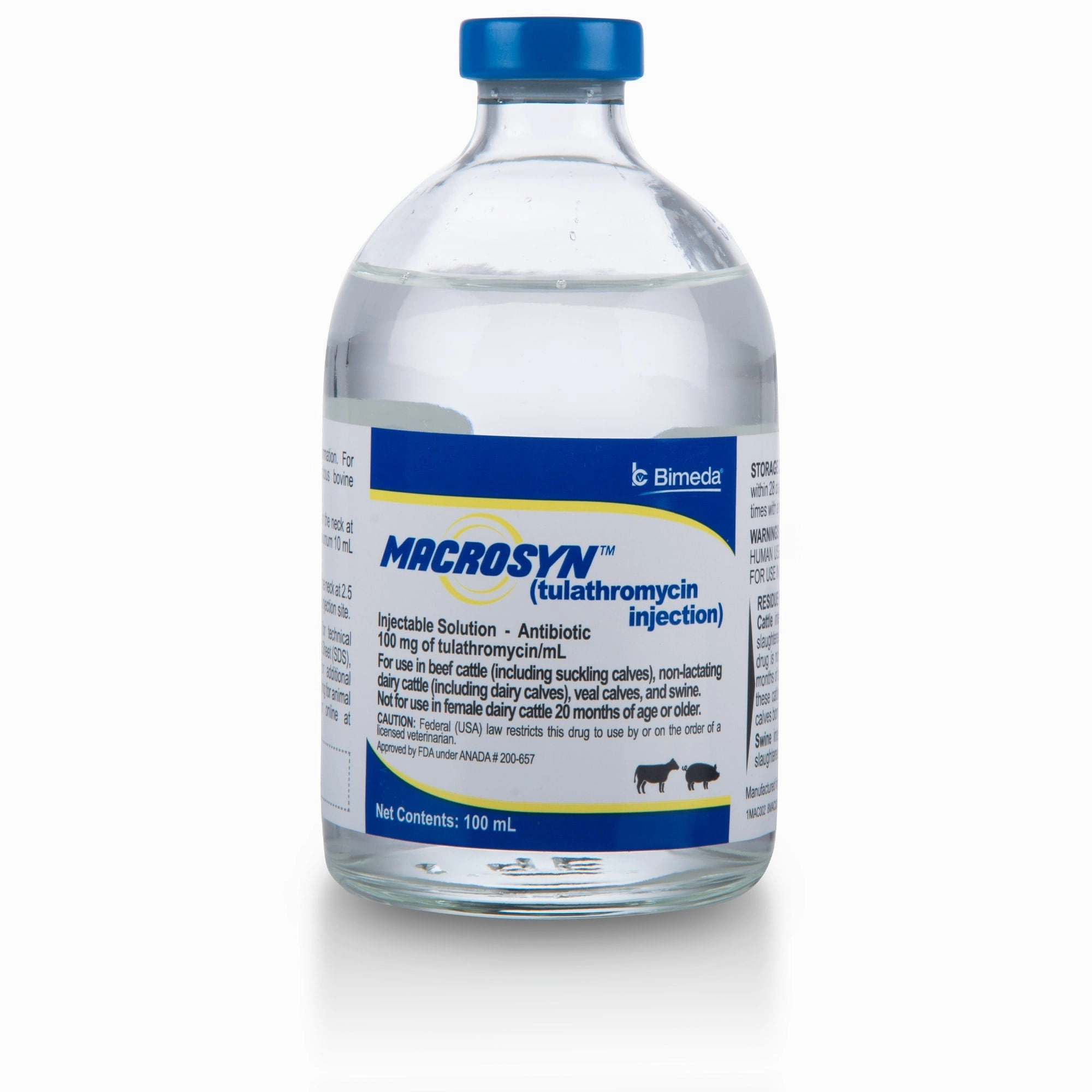 Rx Macrosyn (tulathromycin) Injection for Swine & Cattle