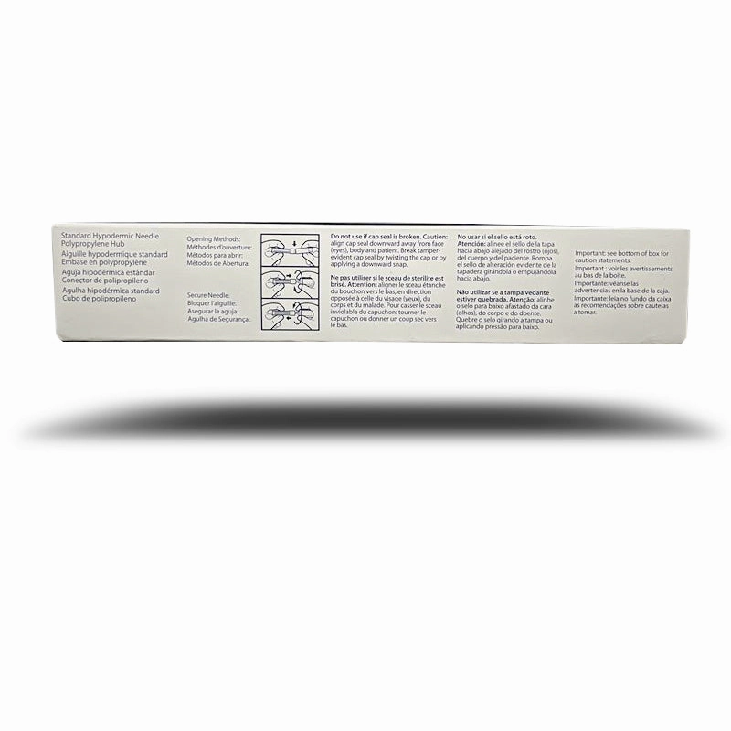 Rx Monoject Polypropylene Hub Needles, Box of 100