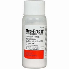 Rx Neo-Predef with Tetracaine Topical Powder for Horses, Dogs, & Cats, 15 gram cat beds cat scratching post cat shampoo cat tunnel cat brush