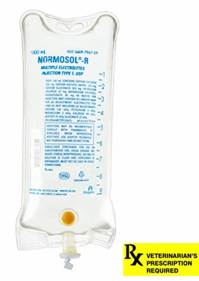 Rx Normosol-R Electrolye Injection Solution, 1000mL poultry remedies poultry supplement goat vitamins sheep probiotics animal health boost