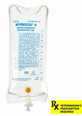 Rx Normosol-R Electrolye Injection Solution, 1000mL multi-pet food pet bundle kits pet care sets pet health combos pet treat packs