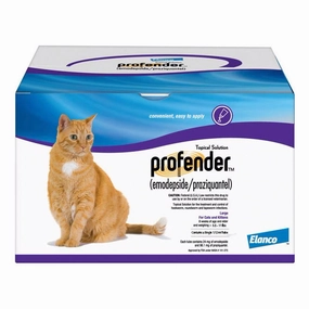 Rx Profender (emodepside/praziquantel) Topical Parasiticide Solution for Cats cat beds cat scratching post cat shampoo cat tunnel cat brush