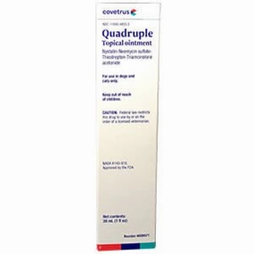 Rx Quadruple Topical Ointment (Quadritrop) for Dogs & Cats, 30 mL cat scratchers cat towers cat window perch cat heating pad cat calming spray