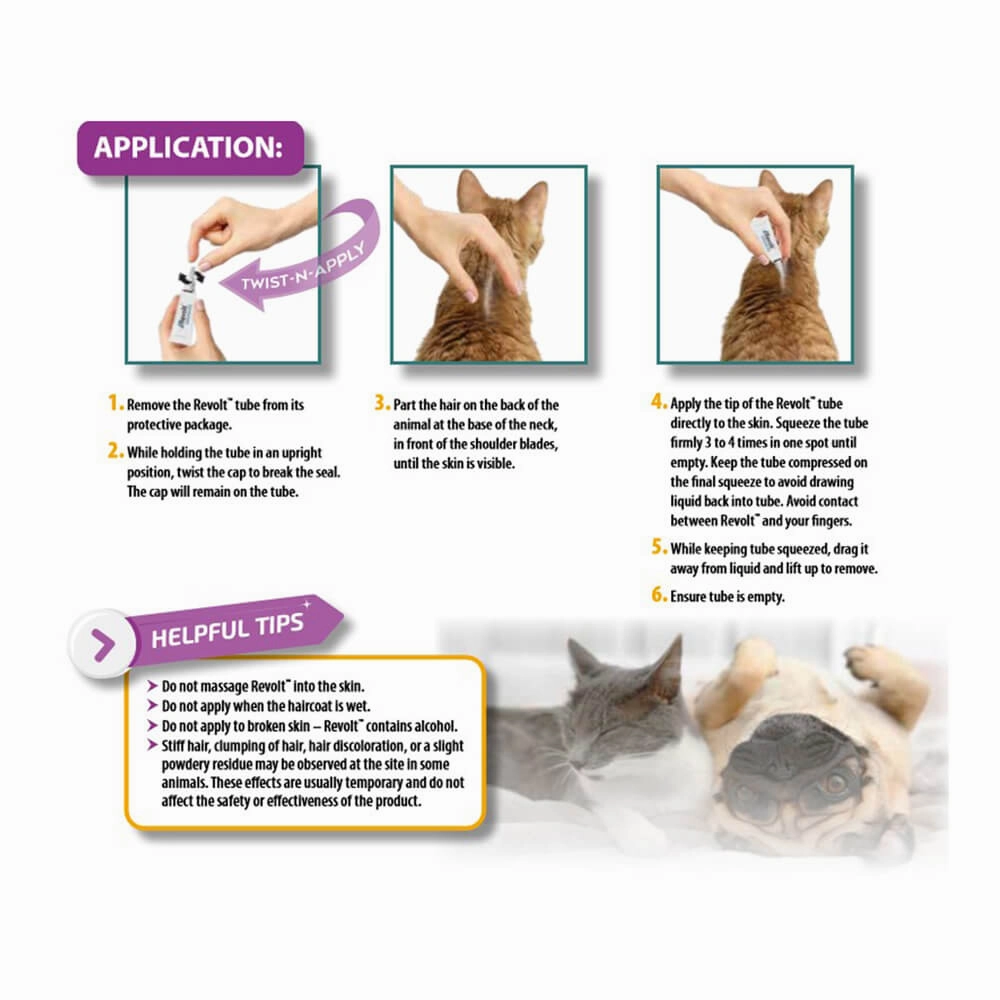 Rx Revolt (Selamectin) for Cat/Dog, 0-5 lbs, 3 pk