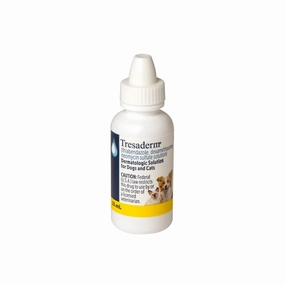 Rx Tresaderm (thiabendazole, dexamethasone, neomycin sulfate solution) Dermatologic Solution for Dogs & Cats cat beds cat scratching post cat shampoo cat tunnel cat brush
