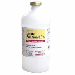 Rx Veterinary Saline Solution (Generic) 0.9% x 1000 mL cat beds cat scratching post cat shampoo cat tunnel cat brush
