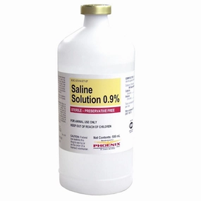 Rx Veterinary Saline Solution (Generic) 0.9% x 1000 mL sheep feed sheep mineral sheep hay sheep pellets sheep salt block