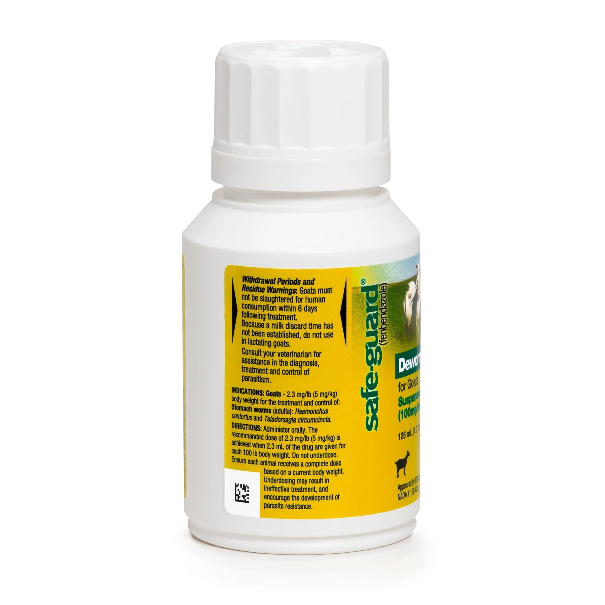 Safe-Guard Goat Dewormer (10% Suspension), 125 mL