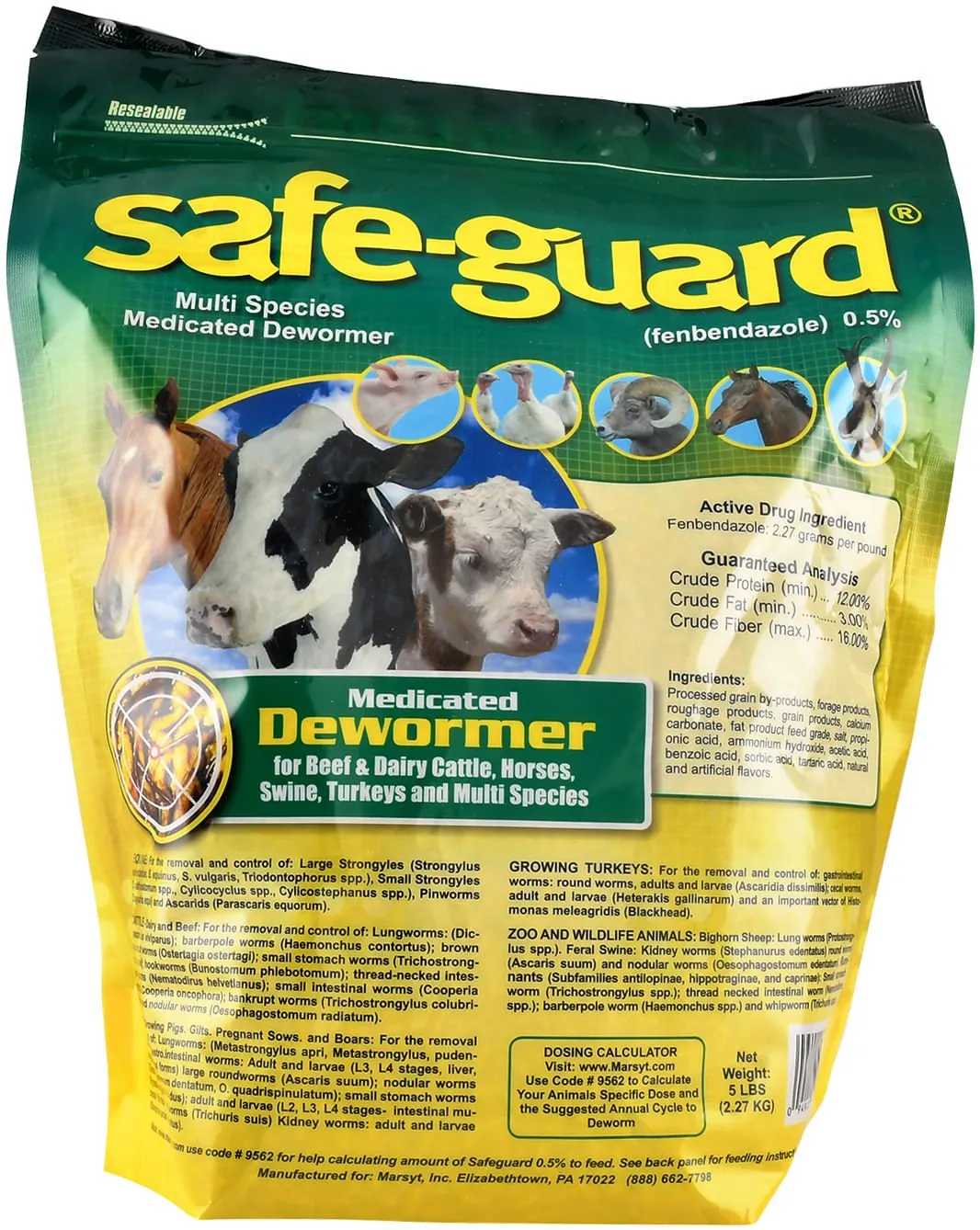 Safe-Guard Multi-Species Dewormer, Pellets