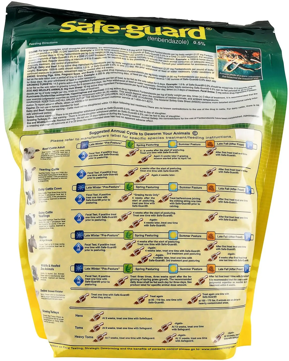 Safe-Guard Multi-Species Dewormer, Pellets