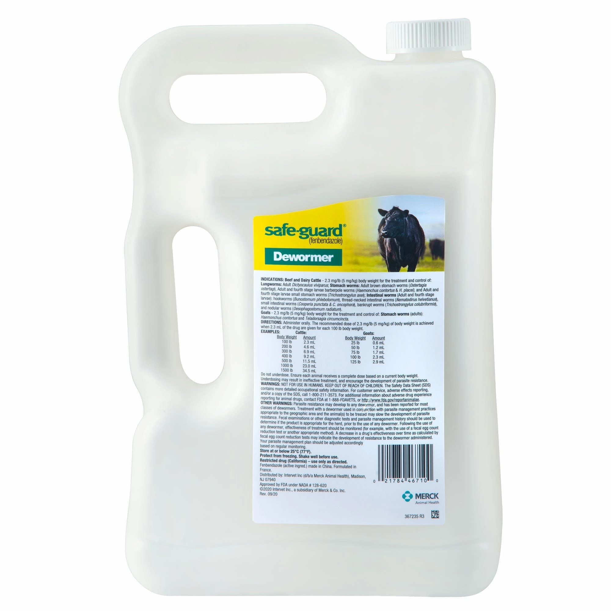 Safe-Guard 10% Suspension Cattle and Goat Dewormer