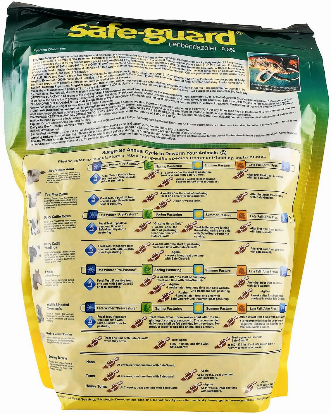 Safe-Guard Multi-Species Dewormer, Pellets