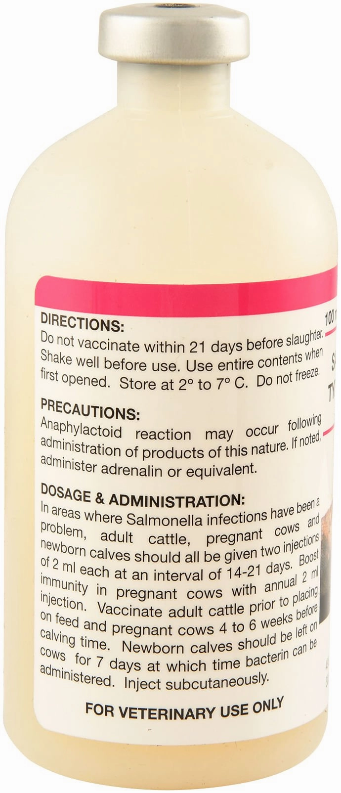 Salmonella Dublin-Typhimurium Bacterin Cattle Vaccine