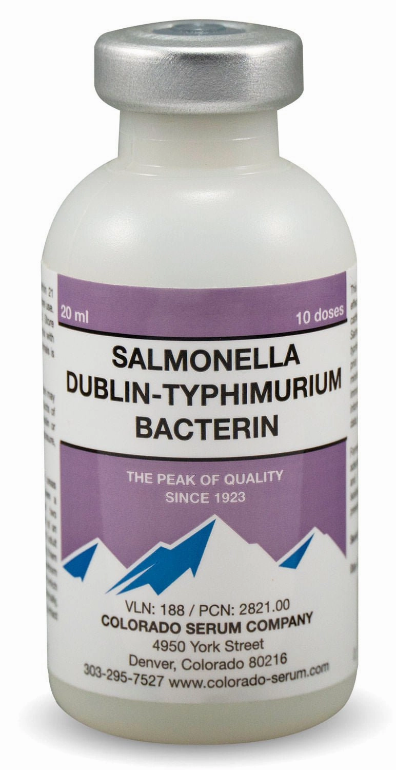 Salmonella Dublin-Typhimurium Bacterin Cattle Vaccine sheep feed sheep mineral sheep hay sheep pellets sheep salt block