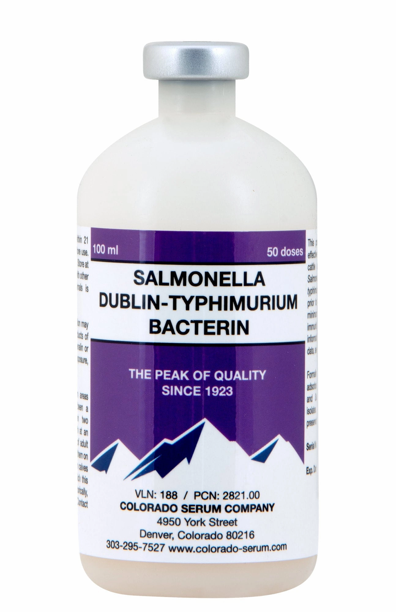 Salmonella Dublin-Typhimurium Bacterin Cattle Vaccine