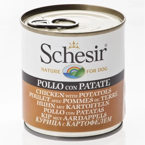 Schesir Chicken with Potatoes Canned Dog Food 285g canned dog food wet dog food grain free dog food dog food with gravy beef dog food
