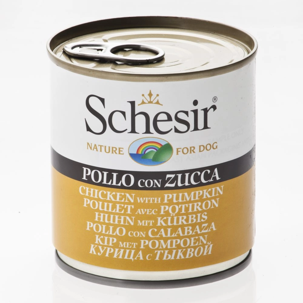 Schesir Chicken with Pumpkin Canned Dog Food 285g canned dog food wet dog food grain free dog food dog food with gravy beef dog food