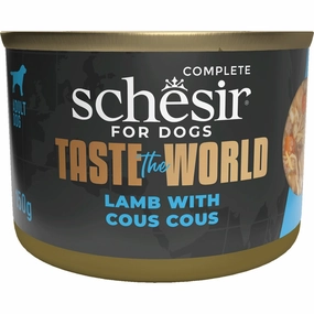 Schesir Taste The World Lamb With Cous Cous Adult Canned Dog Food 150g canned dog food wet dog food grain free dog food dog food with gravy beef dog food