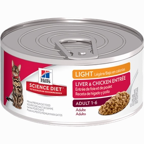 Science Diet Adult Light Liver & Chicken Wet Cat Food cat supplies cat house cat tree cat feeder cat collar