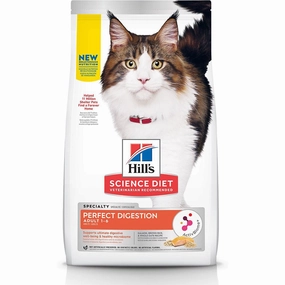 Science Diet Adult Perfect Digestion Salmon & Brown Rice Dry Cat Food 3.5lb natural cat food soft cat treats freeze dried cat food organic cat treats indoor cat food