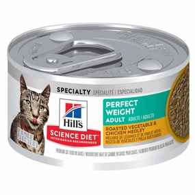 Science Diet Adult Perfect Weight Roasted Vegetable & Chicken Medley Wet Cat Food cat treats toys for cats cat hair remover cat cleaning supplies cat food bowl
