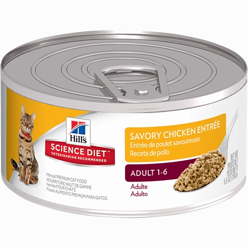 Science Diet Adult Savory Chicken Entree Wet Cat Food cat treats toys for cats cat hair remover cat cleaning supplies cat food bowl