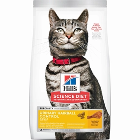 Science Diet Adult Urinary Hairball Control Chicken Recipe Dry Cat Food cat treats toys for cats cat hair remover cat cleaning supplies cat food bowl