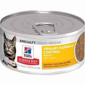 Science Diet Adult Urinary Hairball Control Savory Chicken Entre Wet Cat Food cat treats toys for cats cat hair remover cat cleaning supplies cat food bowl