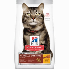 Science Diet Cat Adult 7  Hairball Control Chicken Recipe Dry Cat Food cat treats toys for cats cat hair remover cat cleaning supplies cat food bowl