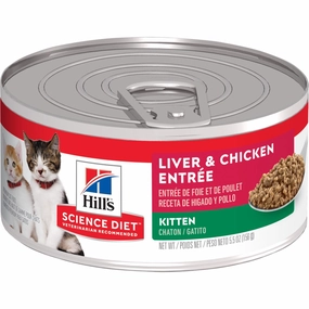Science Diet Kitten Liver & Chicken Entre Wet Cat Food cat treats toys for cats cat hair remover cat cleaning supplies cat food bowl