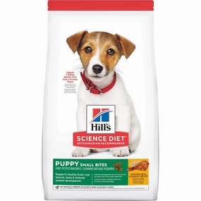 Science Diet Puppy Healthy Development Chicken Meal & Barley Small Bites Dry Dog Food dog sweater dog tuxedo dog dress holiday dog outfit dog birthday shirt