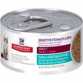 Science Diet Sensitive Stomach & Skin Tuna Wet Cat Food cat treats toys for cats cat hair remover cat cleaning supplies cat food bowl