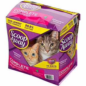 Scoop Away Complete Performance Scented Scoopable Cat Litter cat treats toys for cats cat hair remover cat cleaning supplies cat food bowl
