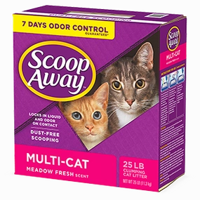 Scoop Away Multi-Cat Scented Scoopable Cat Litter cat treats toys for cats cat hair remover cat cleaning supplies cat food bowl