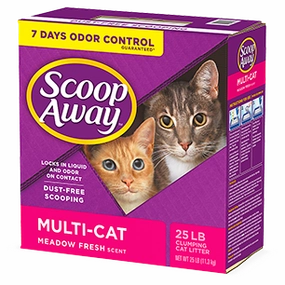 Scoop Away Multi-Cat Scented Scoopable Cat Litter cat supplies cat house cat tree cat feeder cat collar