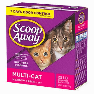 Scoop Away Multi-Cat Scented Scoopable Cat Litter cat supplies cat house cat tree cat feeder cat collar
