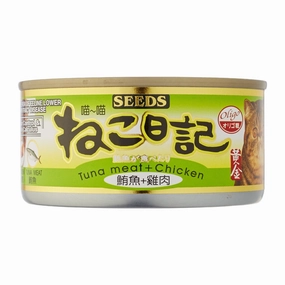 Seeds Miao Miao Tuna & Chicken Grain Free Canned Cat Food 170g premium cat food dental cat treats cat chicken treats tuna cat food cat fish treats