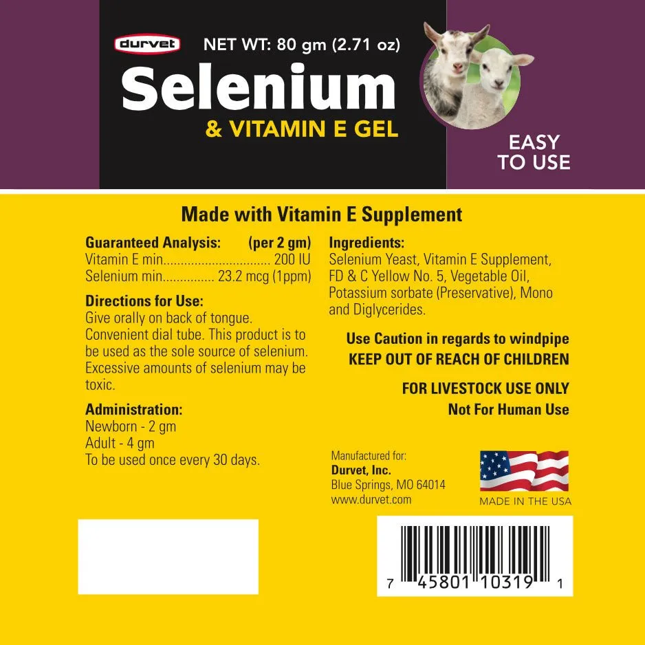 Selenium & Vitamin E Oral Gel