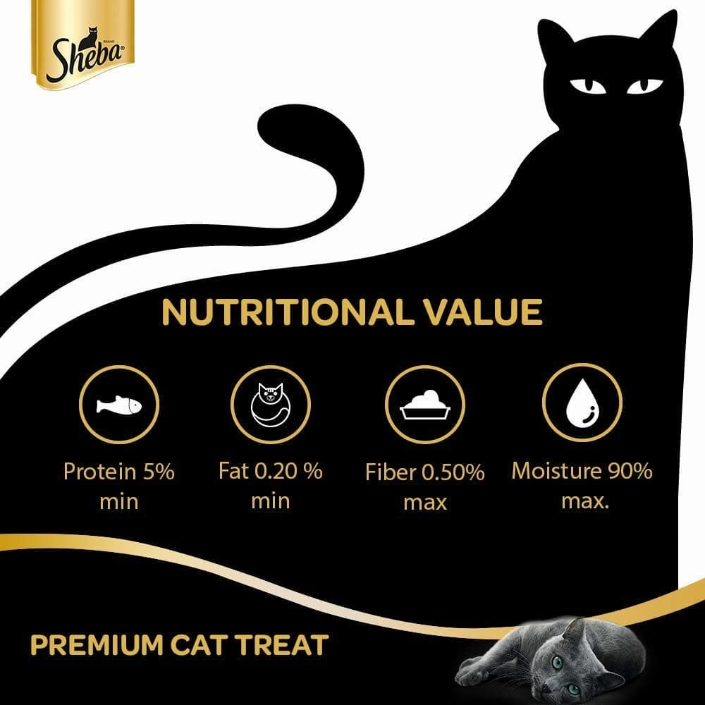 Sheba Chicken & Chicken Whitefish Sasami and Tuna Flavor and Tuna & Prawn Maguro Selection Melty Premium Cat Treats Combo