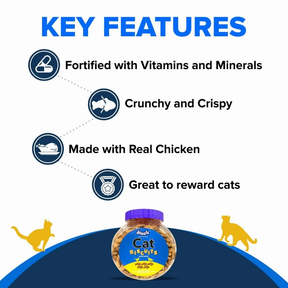 Sheba Chicken Loaf Kitten Wet Food, Drools Biscuit Treat, Kitty Yums Lickable Real Chicken Creamy Treat Cats Combo